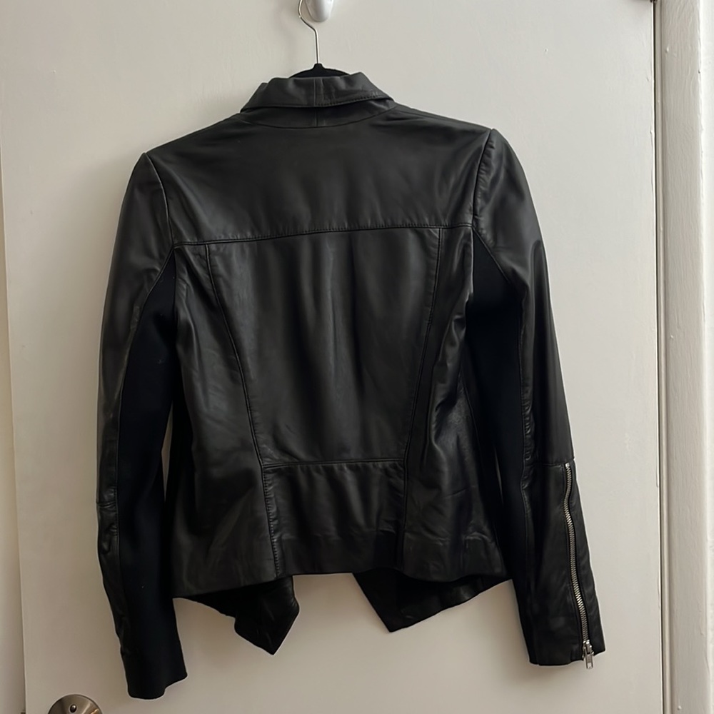 Trouvé black leather jacket - Picture 7 of 9